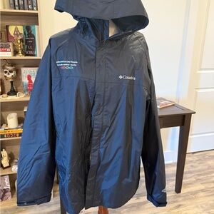 COLUMBIA | Extra Large Windbreaker Jacket with NY Blood Center Logo